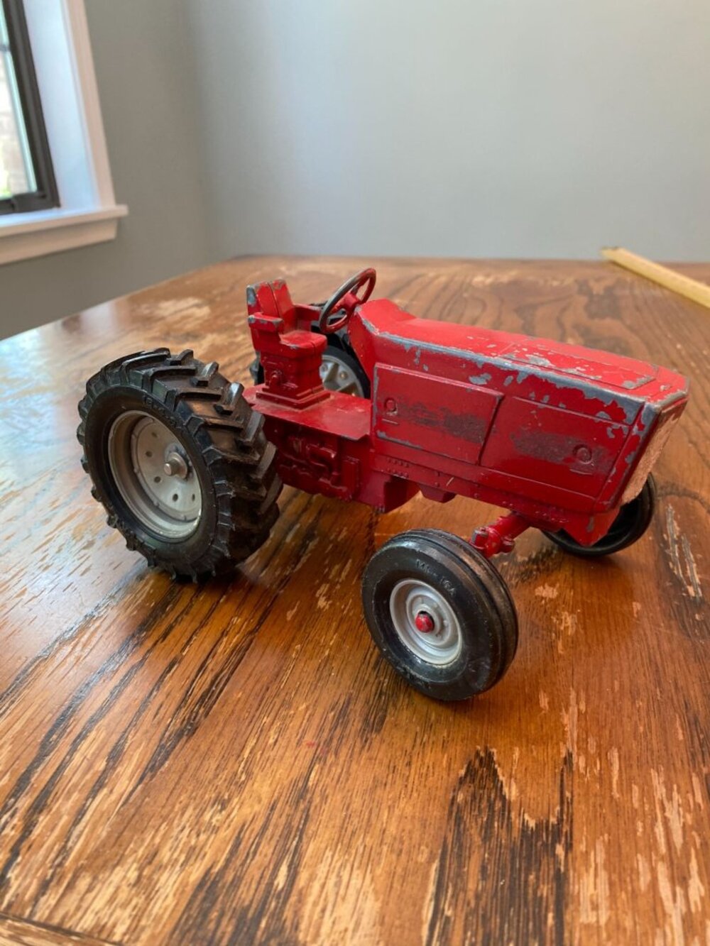 Vintage ERLT Diecast Red Toy Tractor